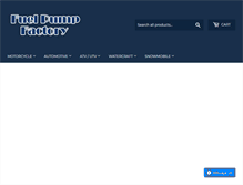 Tablet Screenshot of fuelpumpfactory.com